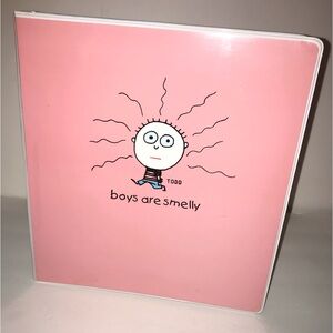 1” binder ‘Boys Are Smelly' Todd Y2k by David and Goliath 2006 new old stock